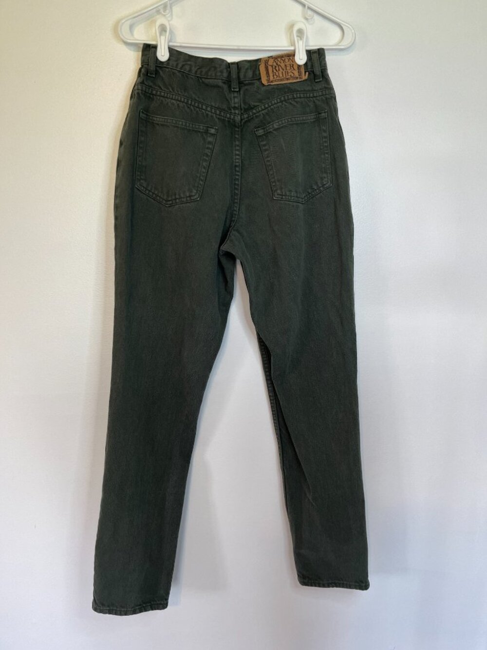 Canyon River Blues Vintage 90s Button Fly Olive Green Jeans - Picture 6 of 7